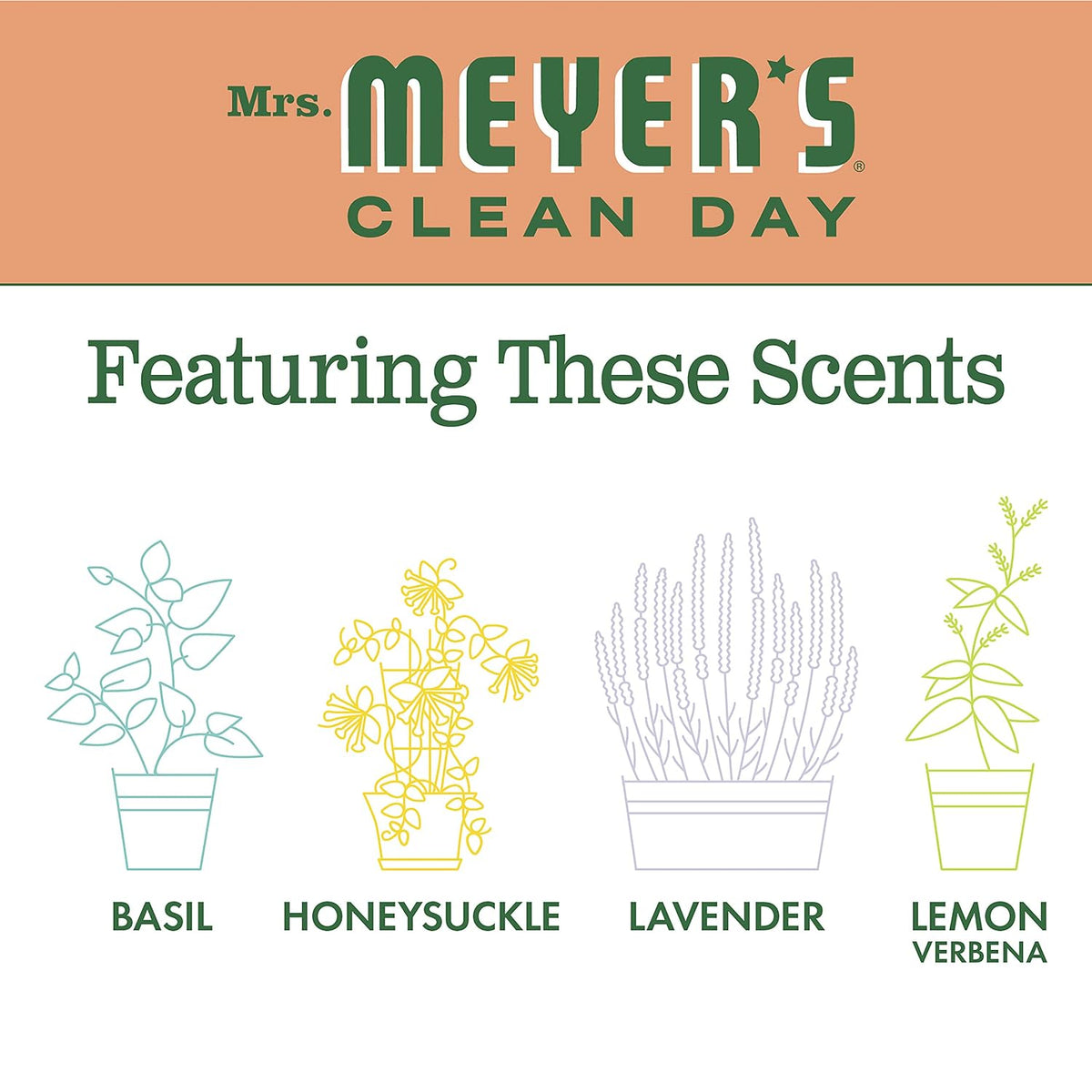 Mrs Meyers Hand Soap Geranium 12.5 Ounce Pump (370Ml) (3 Pack)