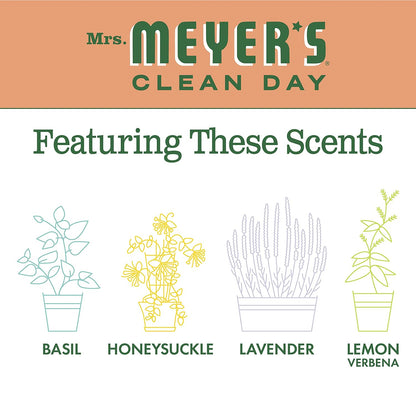 Mrs Meyers Hand Soap Geranium 12.5 Ounce Pump (370Ml) (3 Pack)
