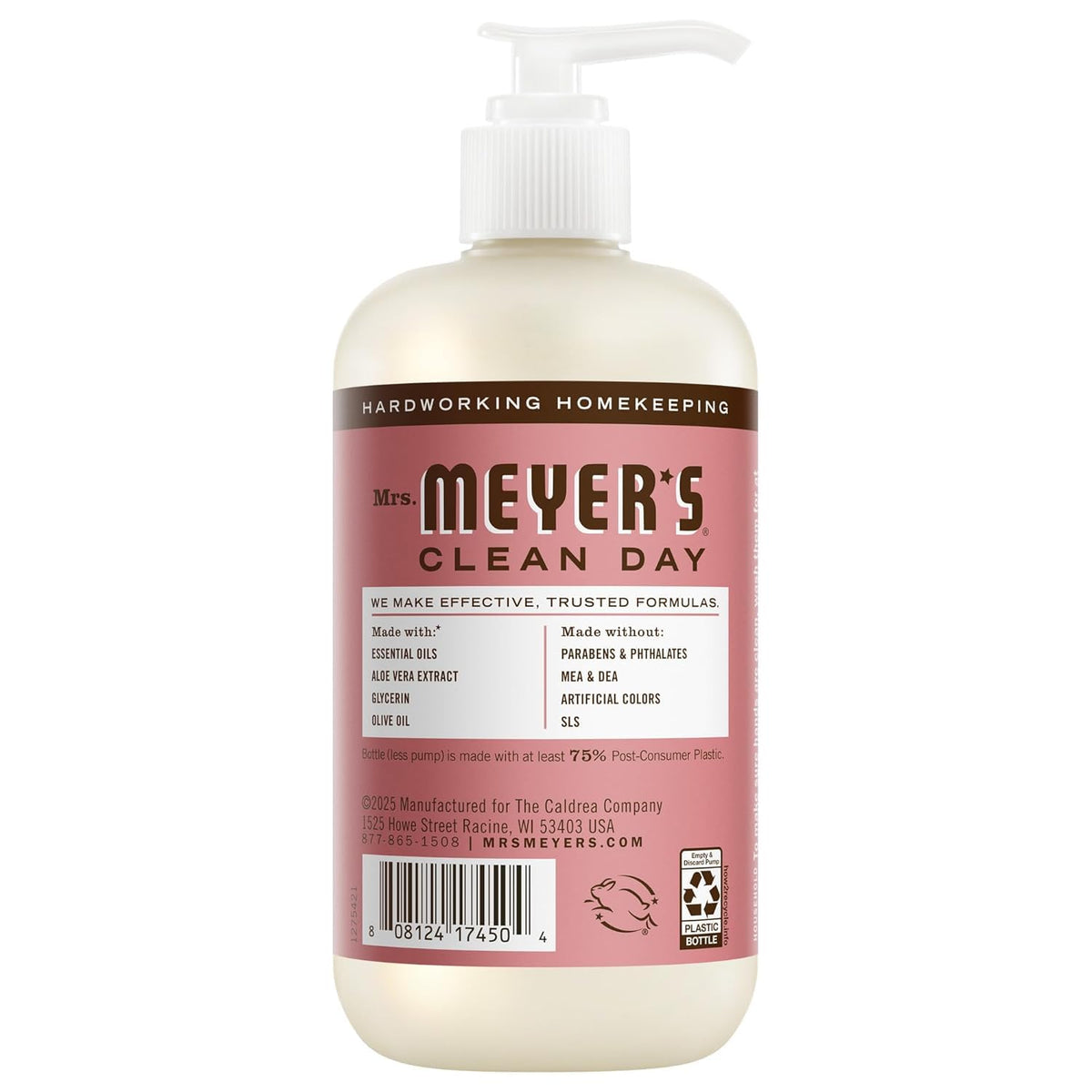 CLEAN DAY Hand Soap Scent Variety Pack Includes 1 of Each, Rosemary + Basil + Geranium + Honeysuckle + Lavender + Lemon Verbena, (Count of 6)
