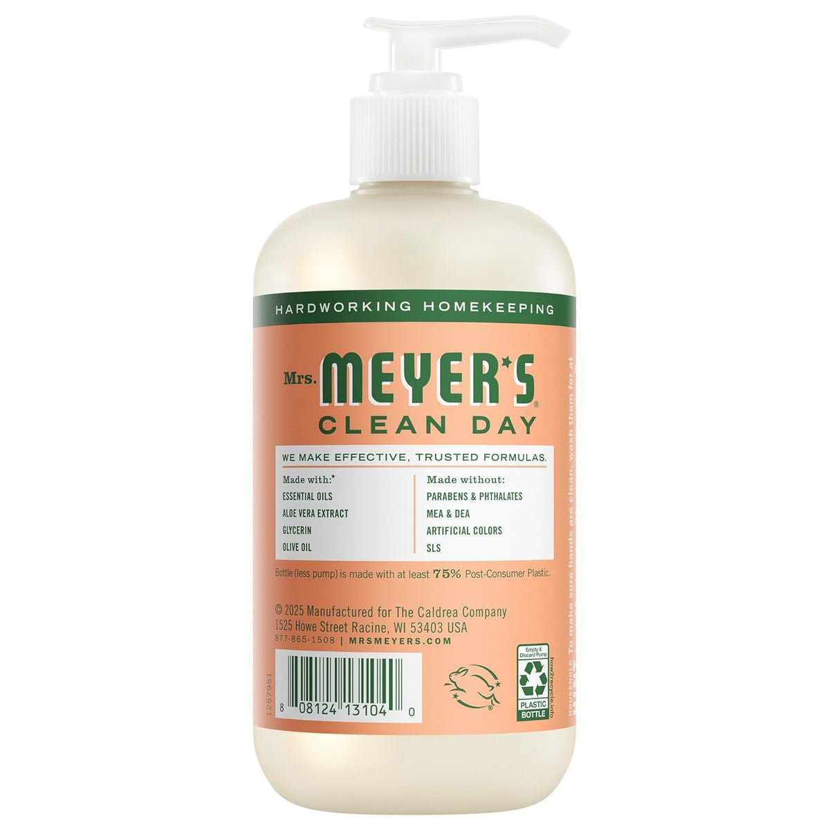 CLEAN DAY Hand Soap Scent Variety Pack Includes 1 of Each, Rosemary + Basil + Geranium + Honeysuckle + Lavender + Lemon Verbena, (Count of 6)