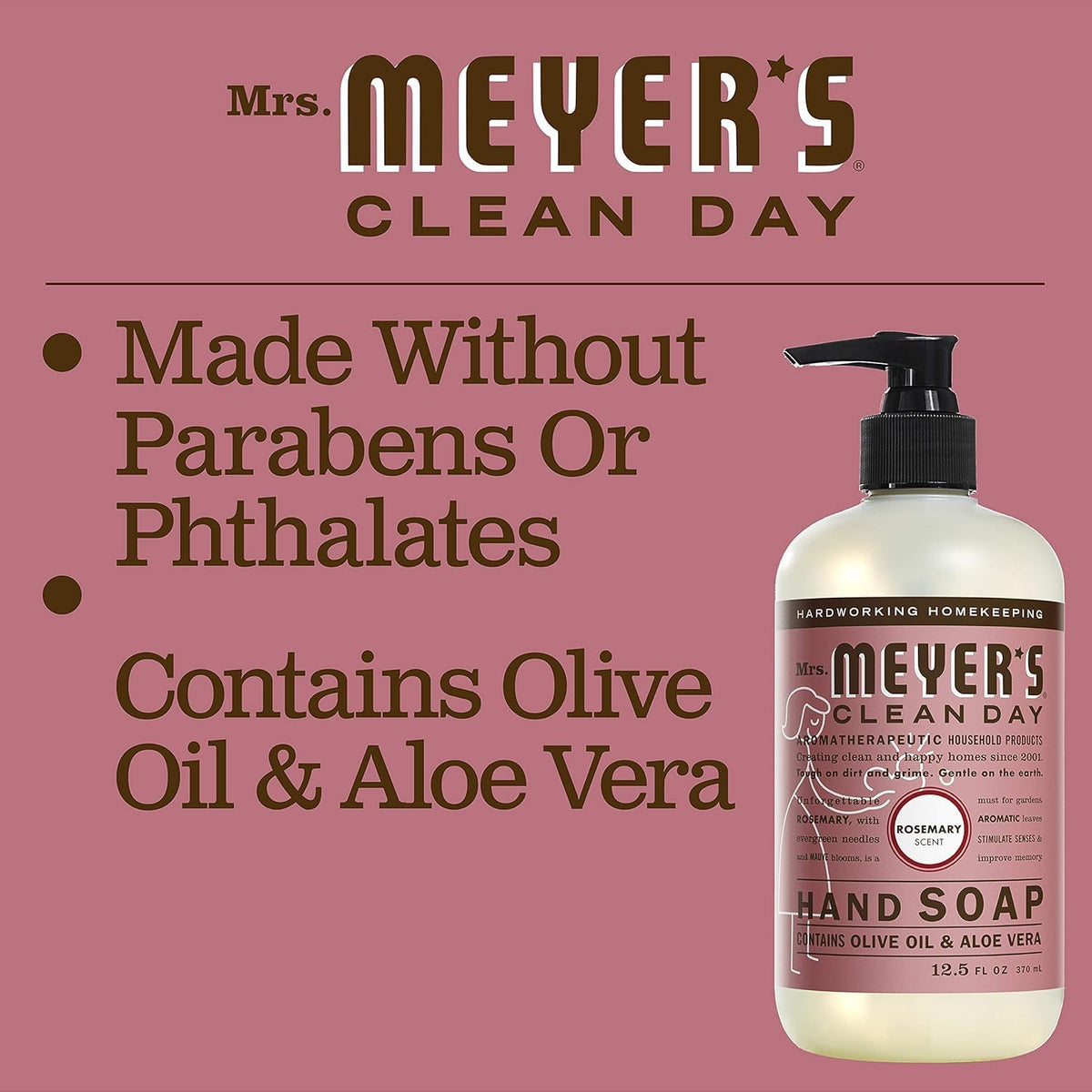 Clean Day Rosemary Liquid Hand Soap 12.5 Oz. (Pack of 1)