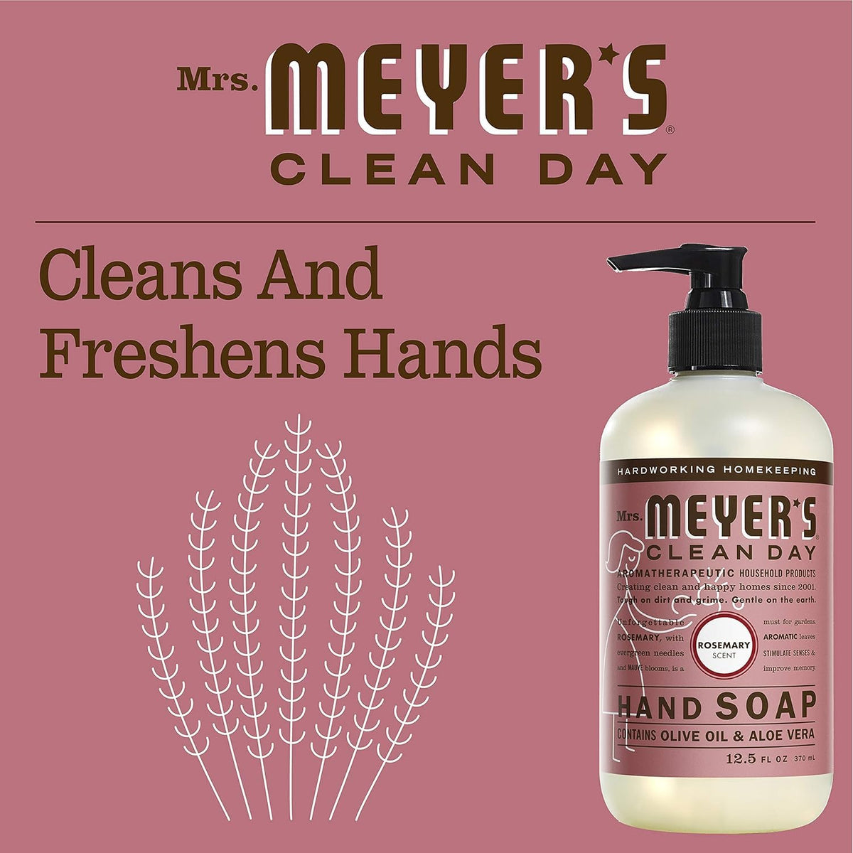 Clean Day Rosemary Liquid Hand Soap 12.5 Oz. (Pack of 1)
